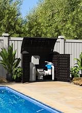 Duramax Cedargrain StoreAway 1200L Plastic Garden Storage Shed Brown view 9