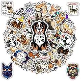 BETANAS 100 PCS Dog Stickers Pack, Vinyl Waterproof Decals of Puppies Breeds Prints Cartoon Dogs, Fun Gift for Teens Adults Women Laptop Birthday Wall Decor Water Bottle Scrapbook Car Luggage