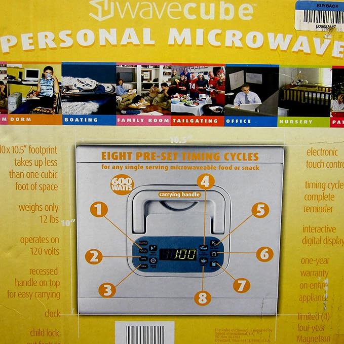 Amazon.com: iwavecube iw600sil 600-watt Personal computadora ...