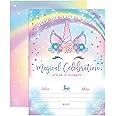 Your Main Event Prints Unicorn Birthday Invitation - Rainbow Unicorn Party Invite - 20 Fill-In Style - Envelopes Not Included