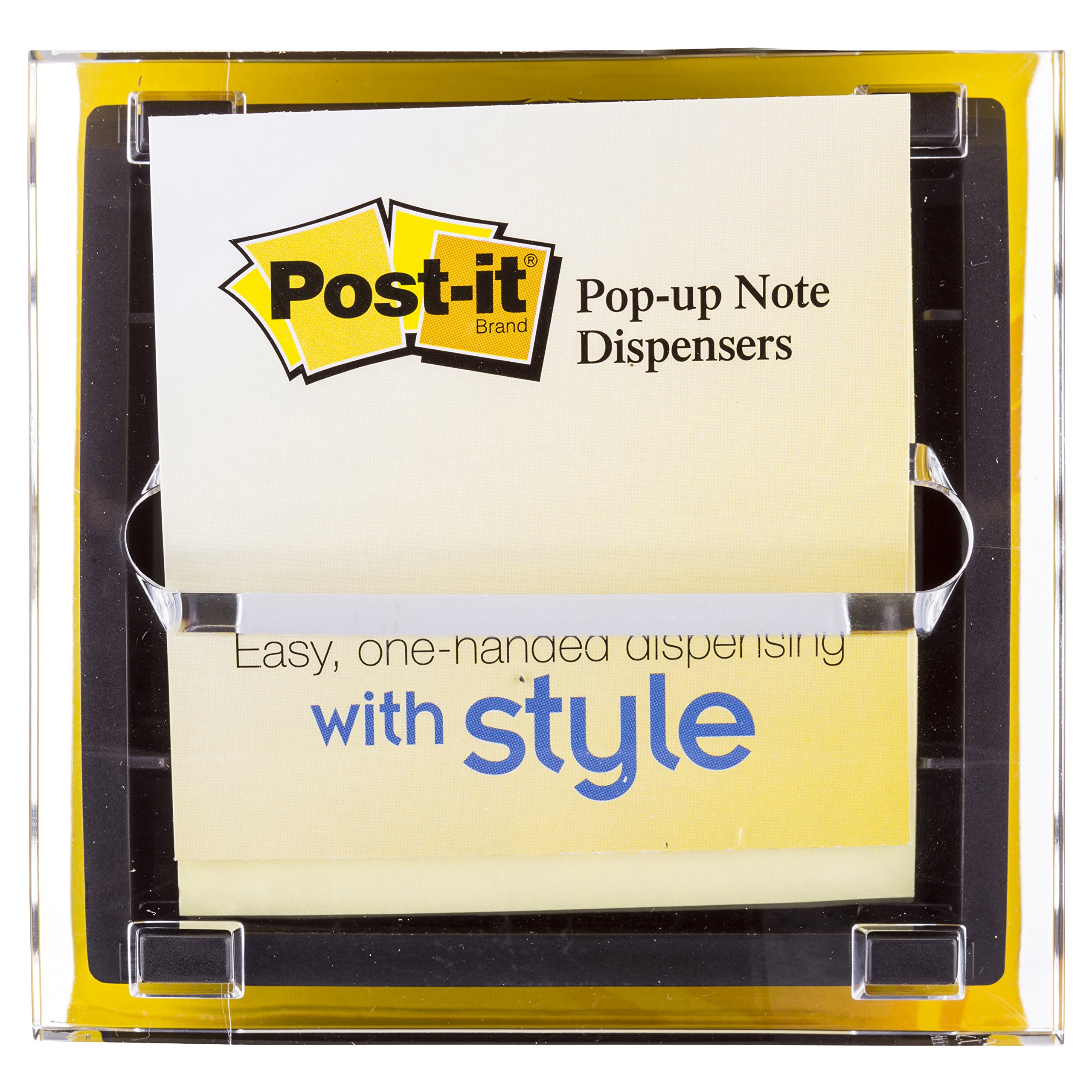 Postit Popup Notes DS330BK Clear Top Popup Note Dispenser for 3 x 3