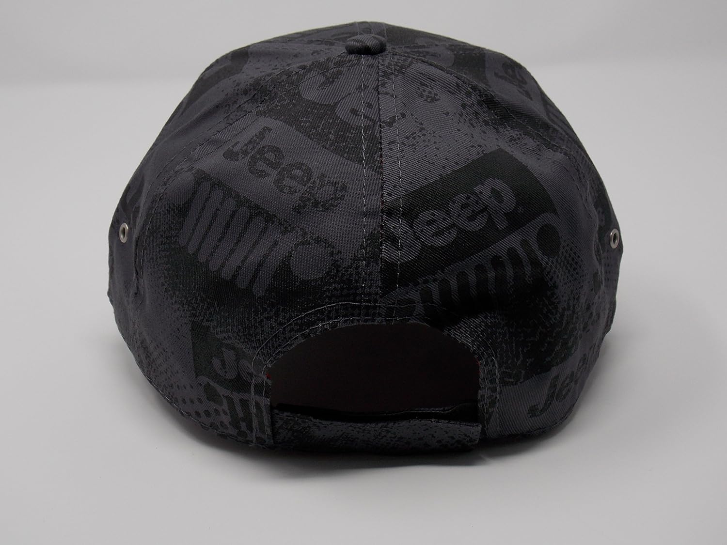 Jeep Charcoal Watermark Cap, Gray, Adjustable: Clothing