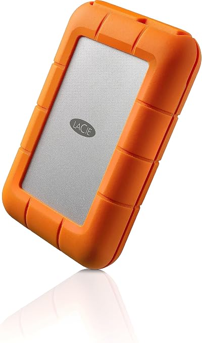 LaCie Rugged USB-C 1TB External Hard Drive STFR1000800