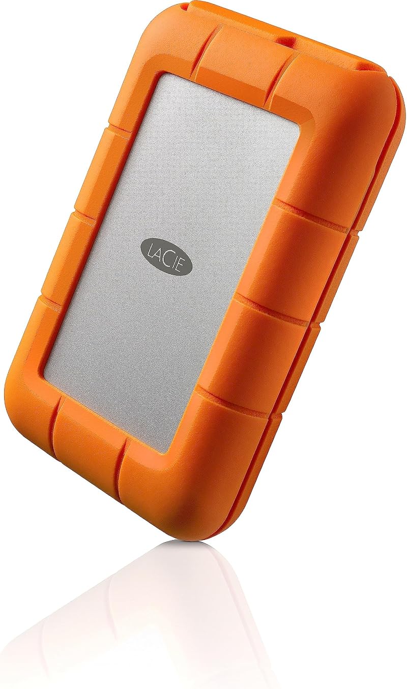 LaCie Rugged USB-C 1TB External Hard Drive STFR1000800