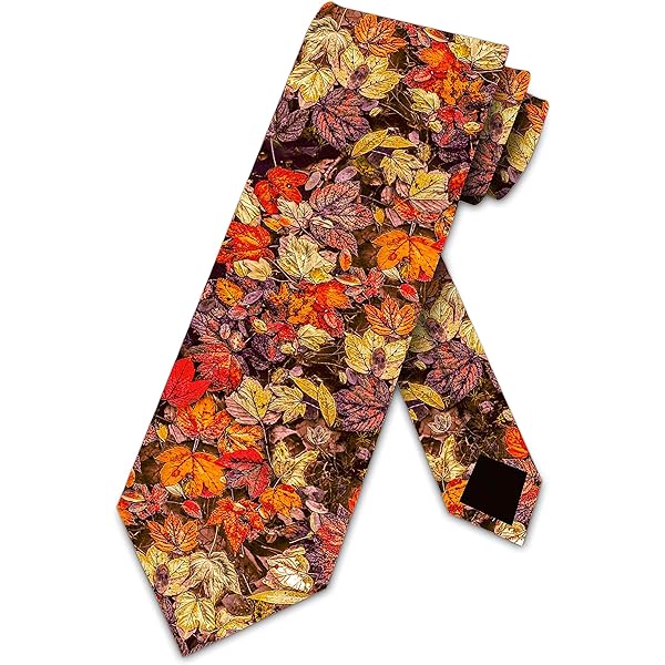 autumn leaves tie