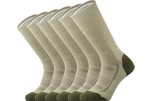 SOX TOWN Men's Merino Wool Cushion Crew Socks for Outdoor Hiking Hike Trail Performance Moisture Wicking Lightweight Summer