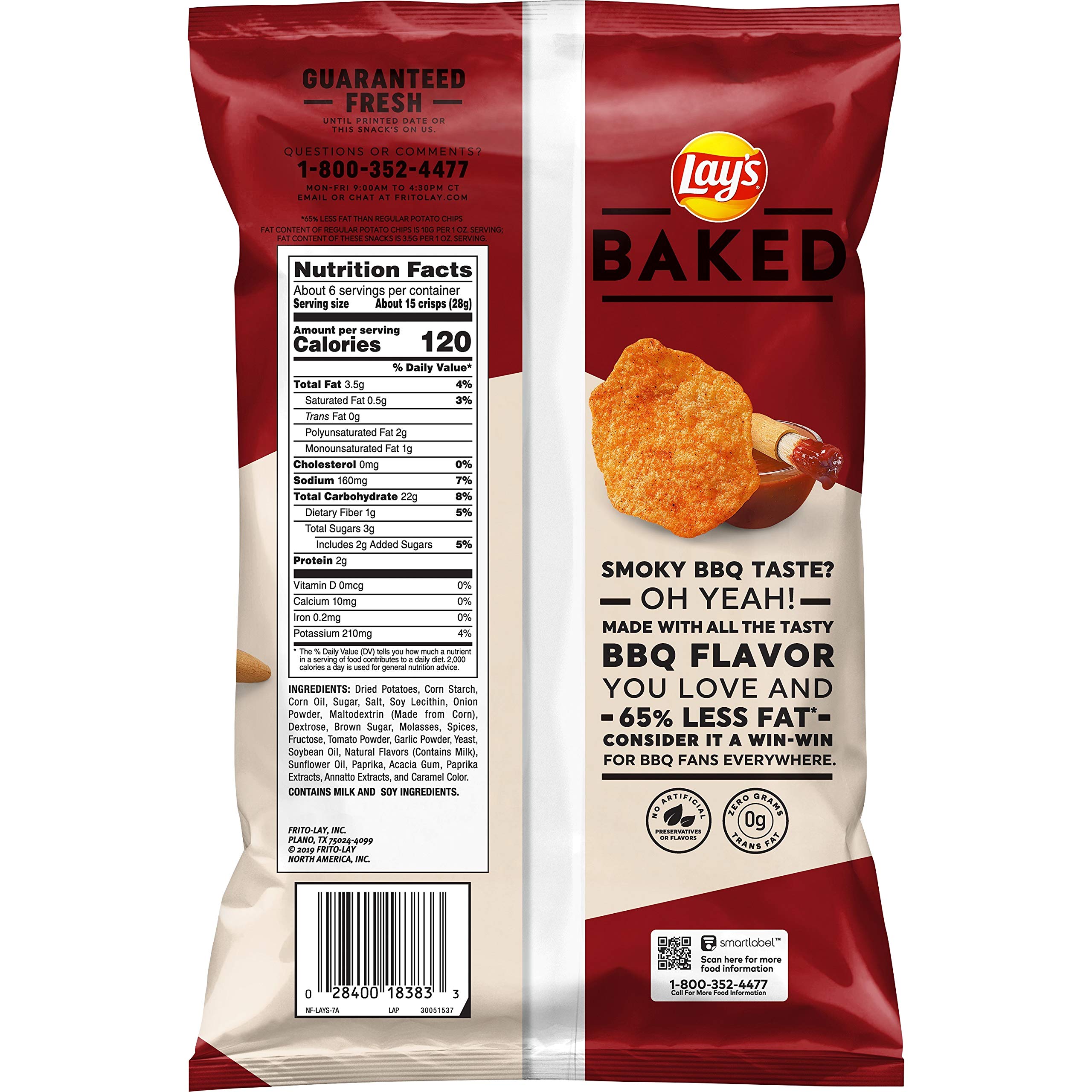 Lay's Oven Baked Barbecue Flavored Potato Crisps, 6.25 Ounce Buy