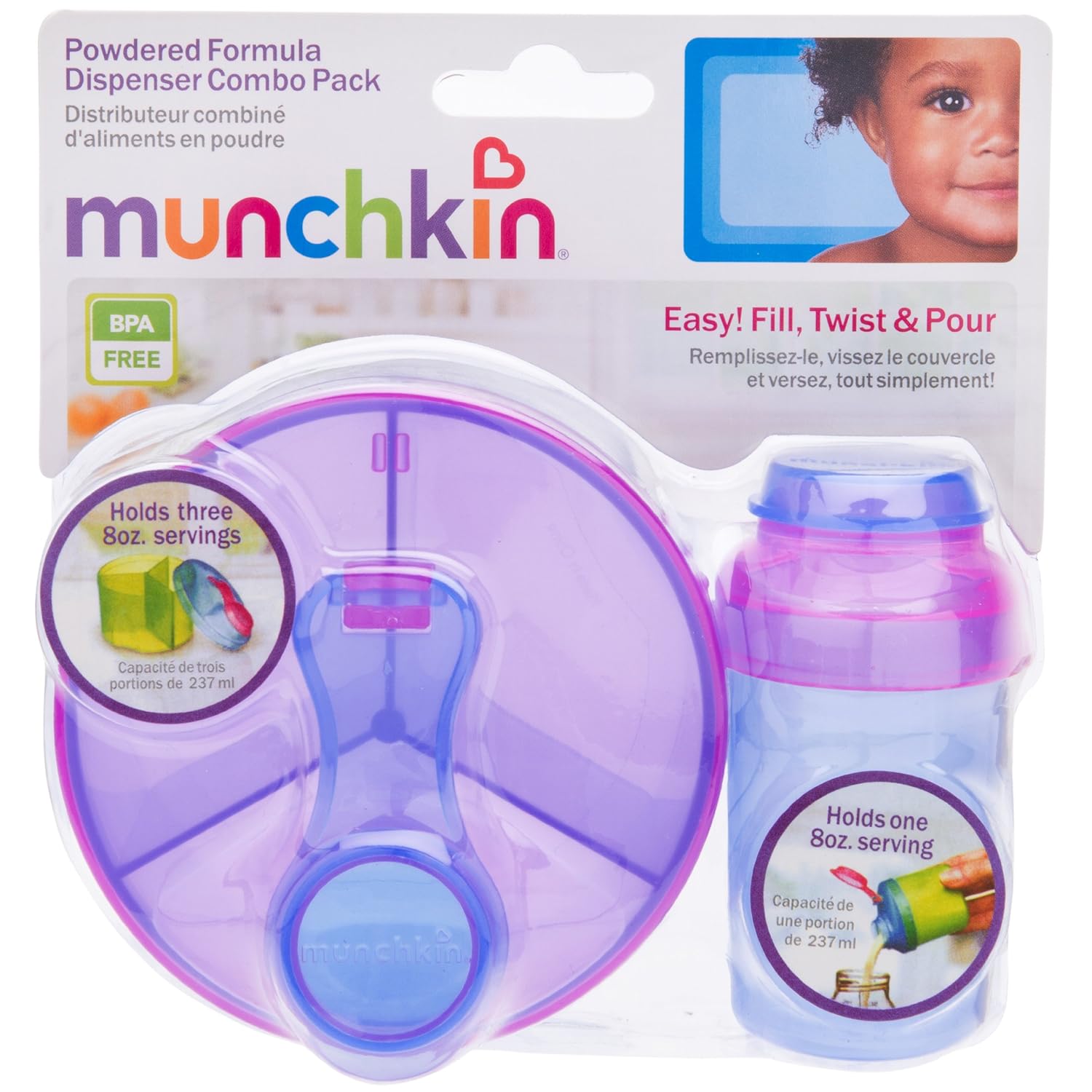 Munchkin Formula Dispenser Combo Pack, Colors May Vary : Baby Formula Dispensers : Baby