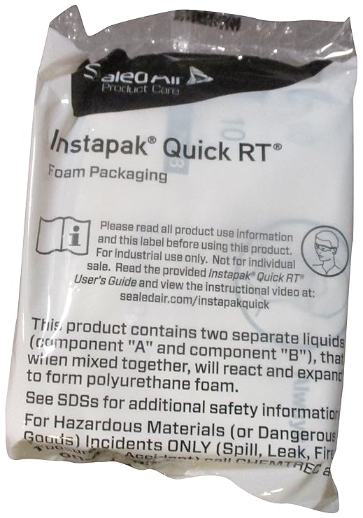 Instapak Quick Room Temperature Expanding Foam Packaging Bag #20, 18 ...