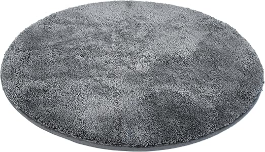 Kinzler J 10001 100 Anthrazit Badematte Mikrofaser 90 Cm Rund Amazon De Kuche Haushalt
