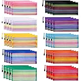 JARLINK 40 Pack 10 Colors Zipper Mesh Pouch, Storage Pencil Pouches, Multipurpose Pencil Pouch Bulk for School and Office Supplies, Cosmetics Travel Accessories, Multicolor