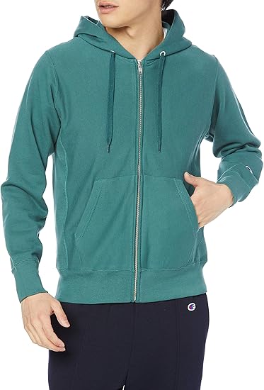 Amazon チャンピオン フルジップパーカー スウェット 裏毛 10oz ポケット付き リバースウィーブ ジップフーデッドスウェットシャツ C3 K101 メンズ トレーナー パーカー 通販