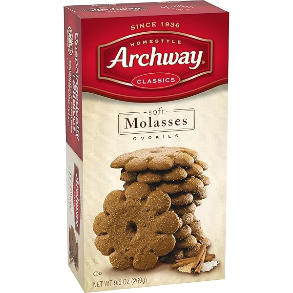 ARCHWAY COOKIES, SOFT MOLASSES COOKIES, 9.5 OZ