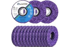 OLEITODH 15 Pcs 4-1/2" x 7/8" Strip Discs Bulk, Paint Stripping and Rust Removal Wheels for Angle Grinders, Abrasive Grinding Discs for Metal, Wood, and Fiberglass