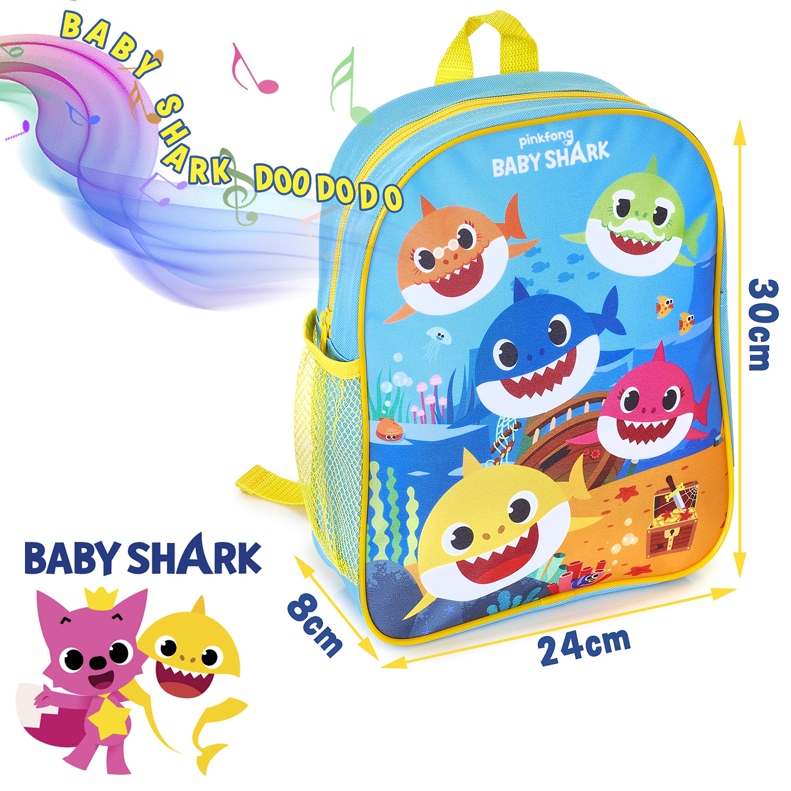 Pinkfong Baby Shark Toddler Backpack with Music Fun Musical Backpack