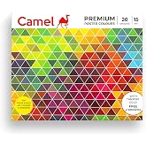 Camel Premium Poster Colour With Brush - 20 Shades (Multicolor)