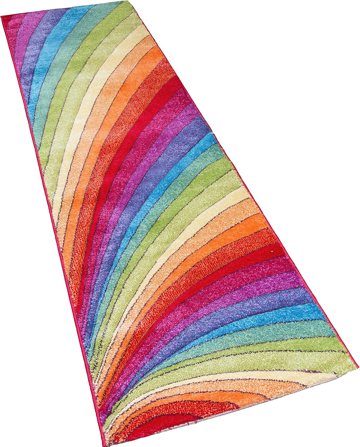 SrS Rugs® Candy Collection, Multicoloured Rainbow Rug, Runner for
