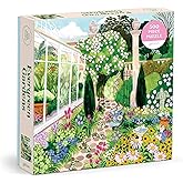 Galison - Evergreen Gardens 500 Piece Jigsaw Puzzle for Adults | Illustrated by Joanna Clay, Conservatory Pathway, Spring, Challenging, Recycled Paper, No Dust, Finished Size 20" x 20"