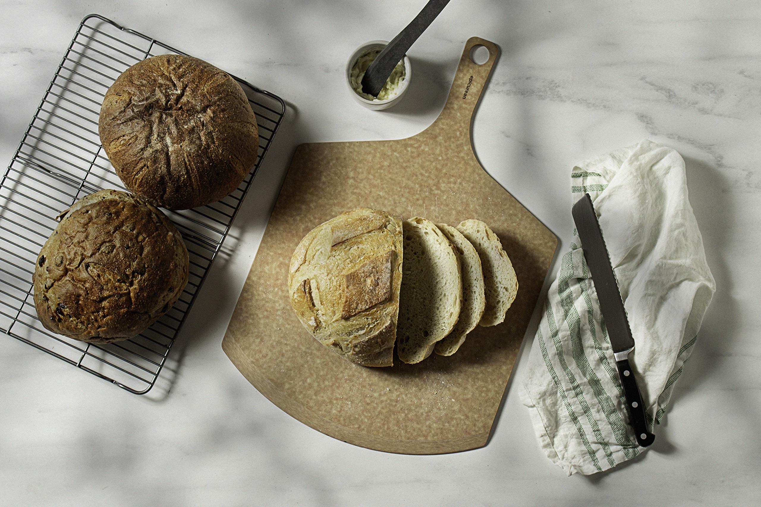 Epicurean Pizza Peel, 21-Inch by 14-Inch, Natural