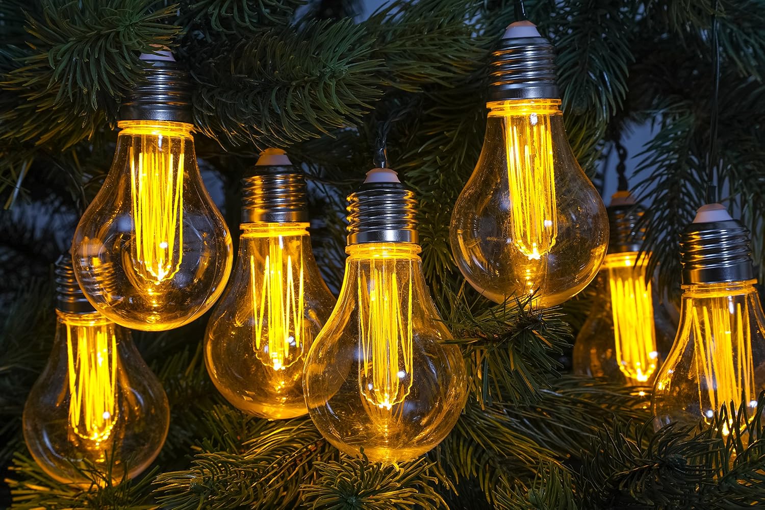 Noma Connectable 10 LED Edison Bulb Light String, Low Voltage Timer Plug