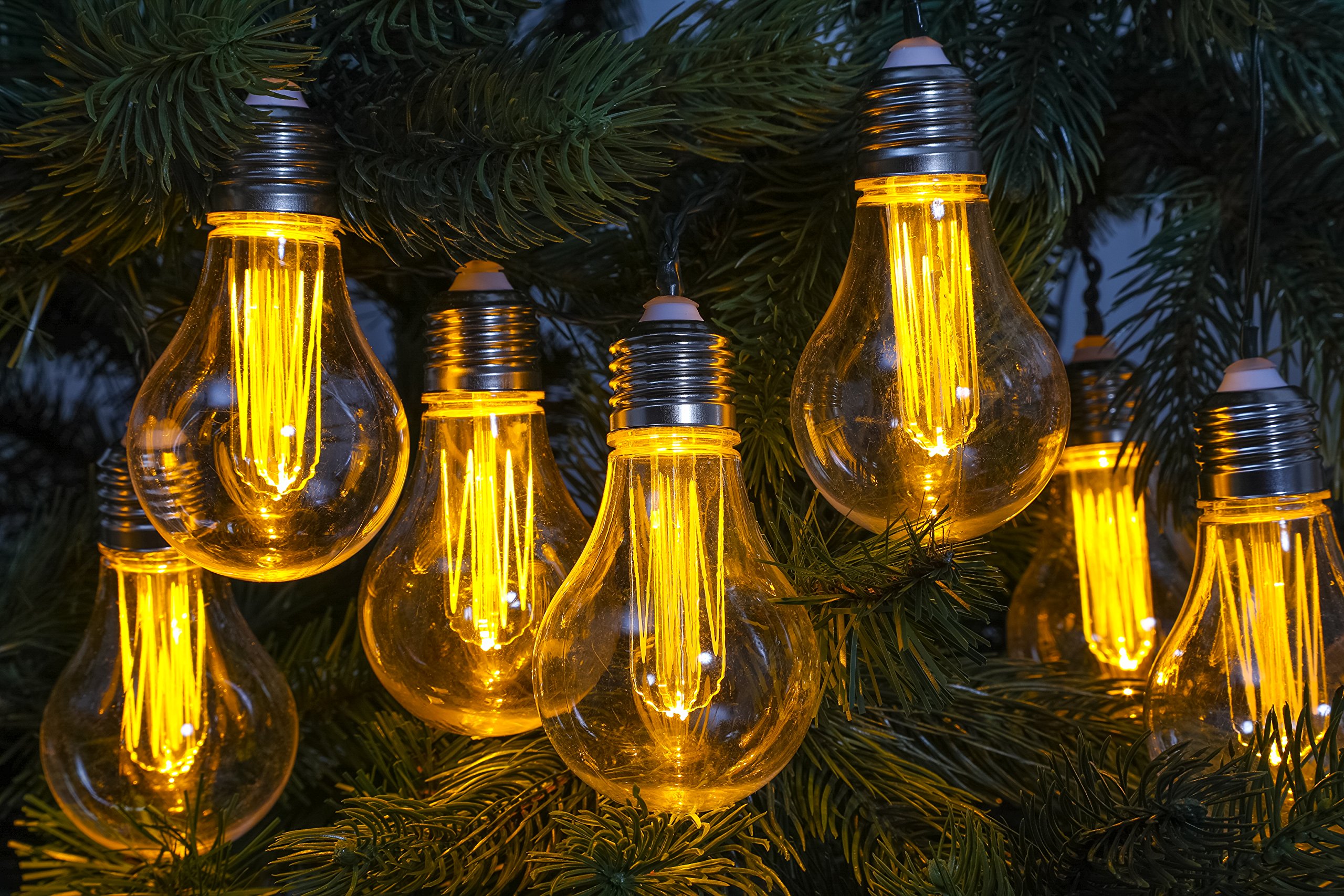 Noma Connectable Low Voltage Edison Bulb Light String, 10 Warm White LED's, 3.6 m