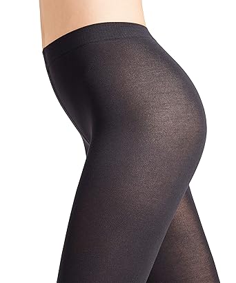 FALKE Damen hautfreundliche Strickstrumpfhose Family Baumwolle blickdichte Strumpfhose