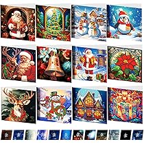 CXINLky DIY Diamond Art Painting Cartes De Noël