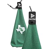 Magnetic Golf Towel North Texas University - Waffle Weave Microfiber Towel with Ultra Strong Magnet & Clip for Secure Hold on Golf Bags & Cart - Ideal for Clubs & Accessories by Playing It Forward
