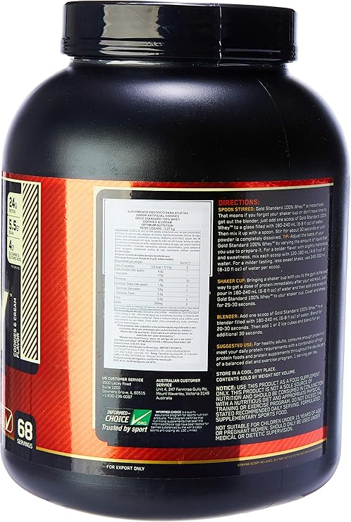 Amazon Gold Standard 100 ホエイ プロテイン クッキー クリーム 2 27kg 5lbs 米国メーカー正規品 海外直送品 オプティマムニュートリション Optimum Nutrition ホエイプロテイン