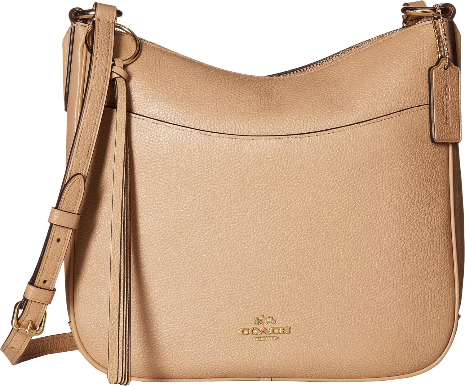 coach chaise crossbody in polished pebble leather
