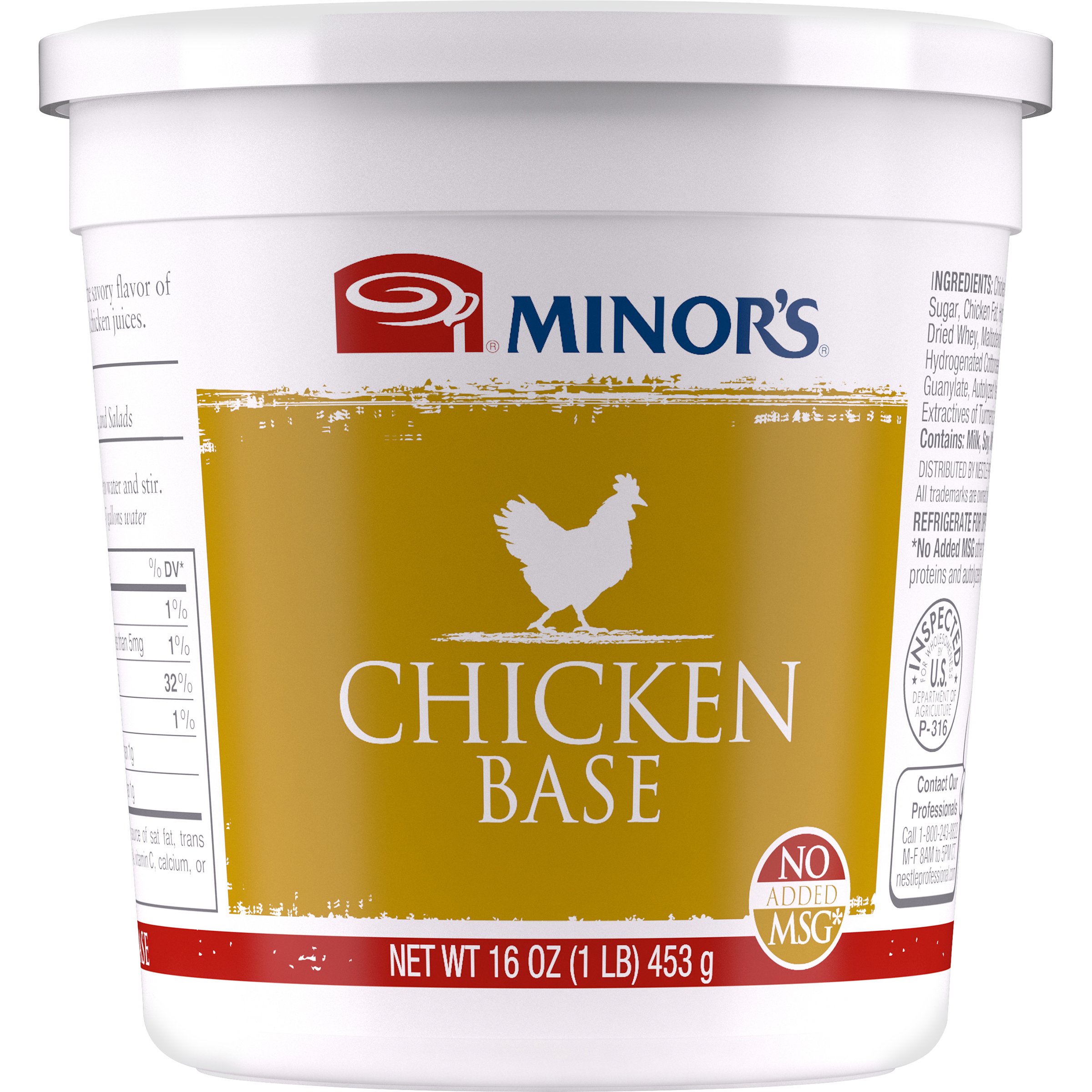 Chicken Base, Instant Chicken Stock, Bouillon, No Added MSG, Zero Trans