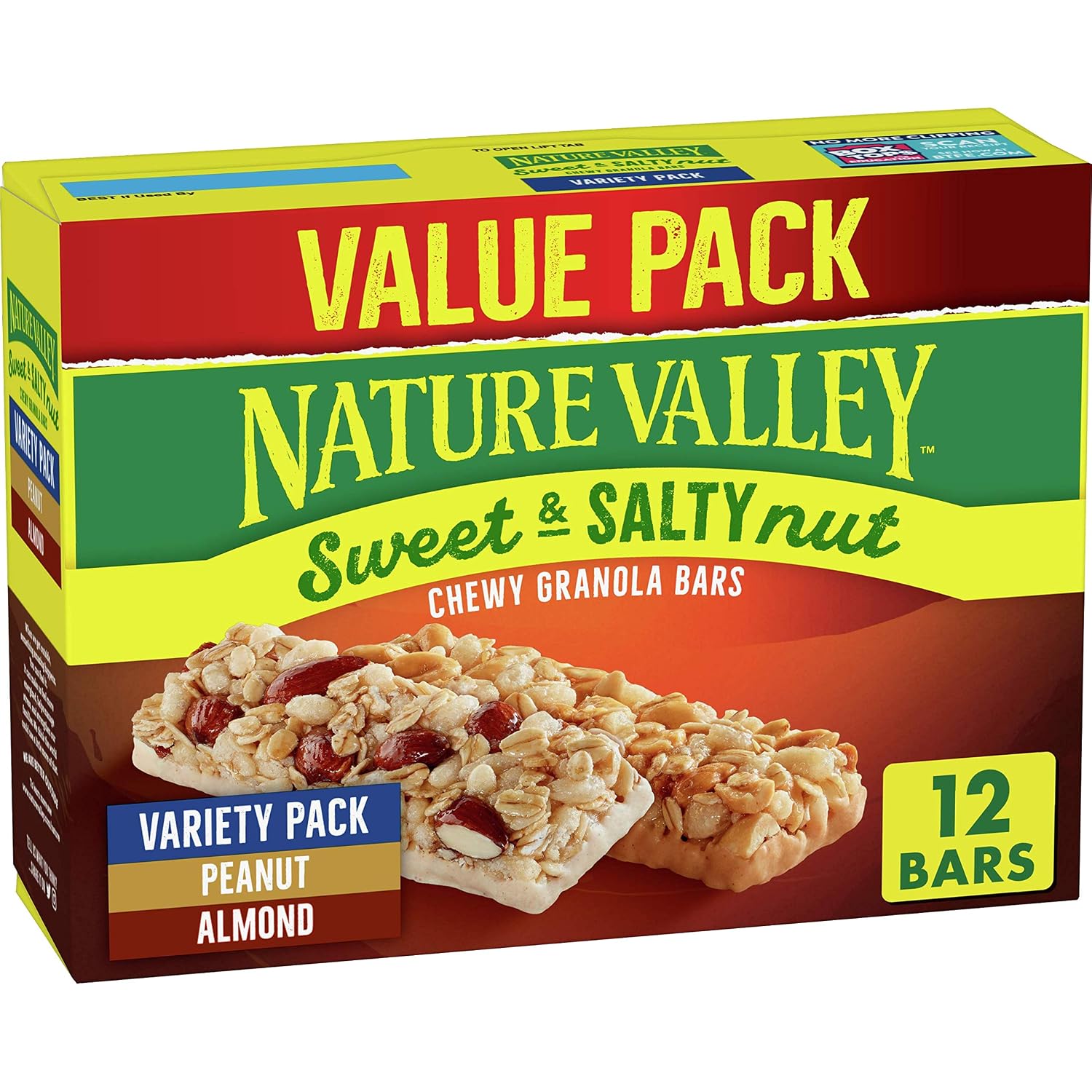 Nature Valley sweet&salty nut granola bars value pack/variety pack Peanut/almond - 12 ct (016000431027)