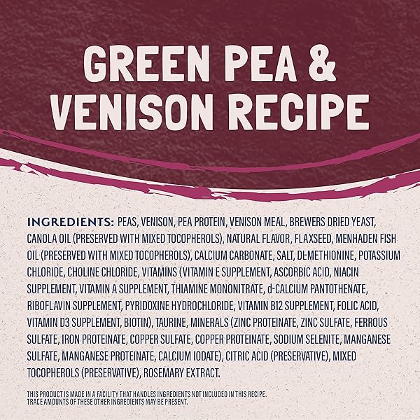 NATURAL BALANCE LIMITED INGREDIENT ADULT GRAIN FREE DRY CAT FOOD, RESERVE GREEN PEA & VENISON RECIPE, 4 POUND (PACK OF 1)