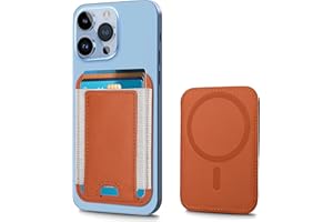 ExtreLife Magnetic Wallet Card Holder Compatible with MagSafe Wallet for iPhone 17/16/15 Pro/15 Pro Max/15 Plus/15/14/13/12 Series, 7 Cards Holder, RFID Blocking, Brown