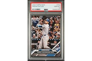 HOFSM.COM HALL OF FAME SPORTS MEMORABILIA Graded 2024 Topps Now Shohei Ohtani #722 1st 50/50 Player in MLB History Baseball Card PSA 10 Gem Mint