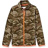 Amazon Essentials Boys and Toddlers' Polar Fleece Full-Zip Mock Jacket