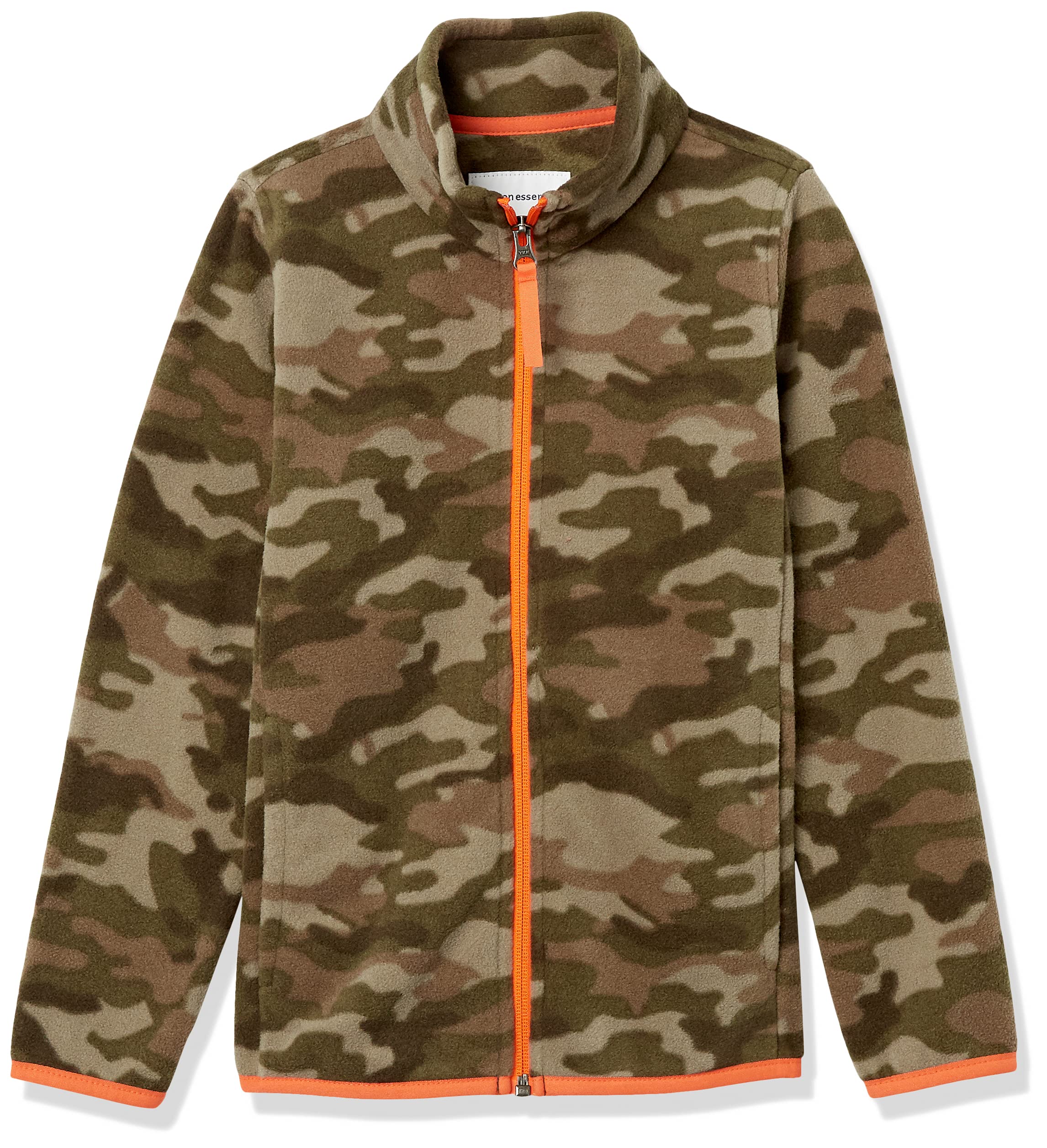 Amazon Essentials Boys' Polar Fleece Full-Zip Mock