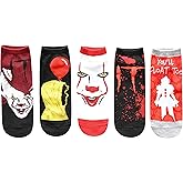 Hyp IT Movie Pennywise You'll Float Too Stephen King Juniors/Womens 5 Pack Ankle Socks