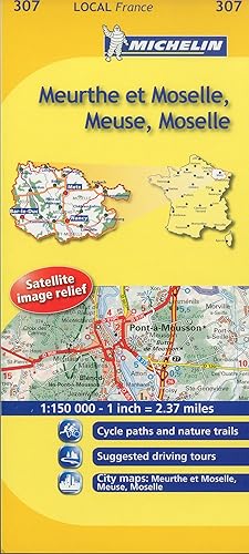 Download Michelin Map France: Meurthe Et Moselle, Meuse, Moselle 307 PDF