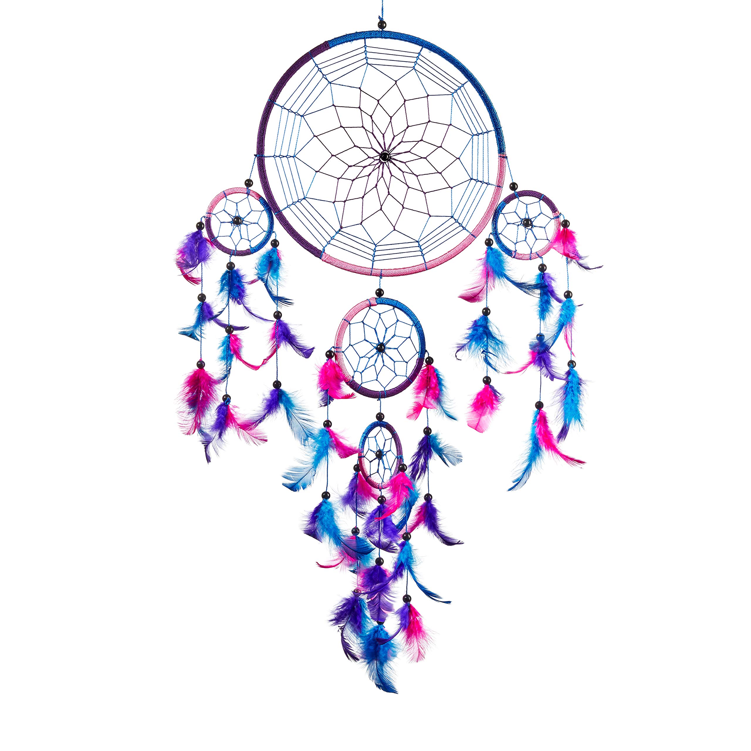 Pink Pineapple Large Handmade Bohemian Dream Catcher Ethical Hanging