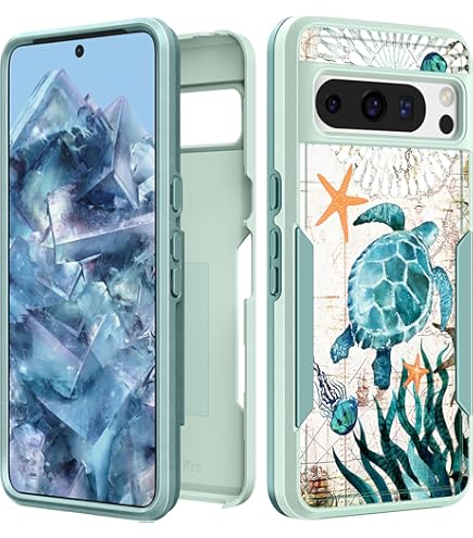 Beaucov Pixel 8 Pro Case,Colorful Floral Cat Mandala Drop Protection - View #9