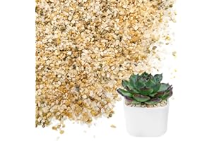 NUPICK 1-2mm Coarse Sand for Plants, 6lb Horticultural Grit for Succulents, Desert Silica Sand for Cactus, Decorative Gravel for Landscaping, Gold Grit for Aquariums, Bonsai, Vases Fillers