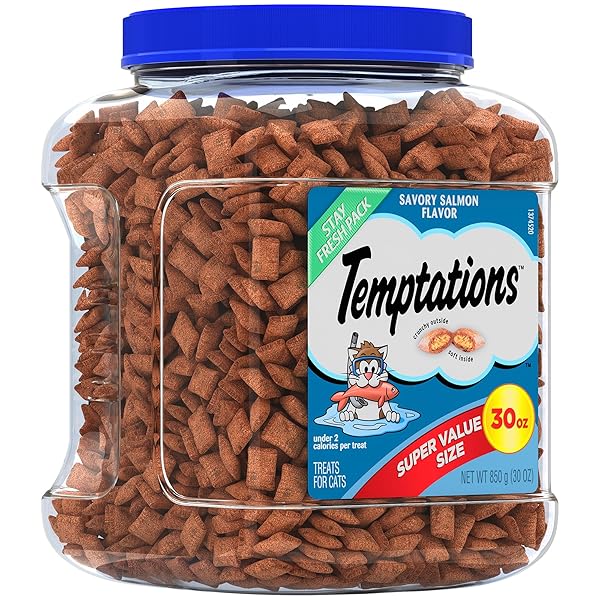TEMPTATIONS CLASSIC TREATS FOR CATS SAVORY SALMON FLAVOR...