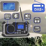 Duronic SDAB1 Portable DAB+ Radio Bluetooth Solar Hand Crank Emergency 4-Way view 3