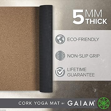 gaiam cork yoga mat