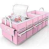 HOTOR Collapsible Car Trunk Organizer with Built-In