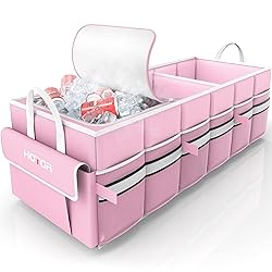 HOTOR Collapsible Car Trunk Organizer with Built-In