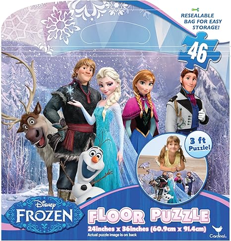 Amazon Com Frozen Floor Puzzles 46 Piece Toys Games