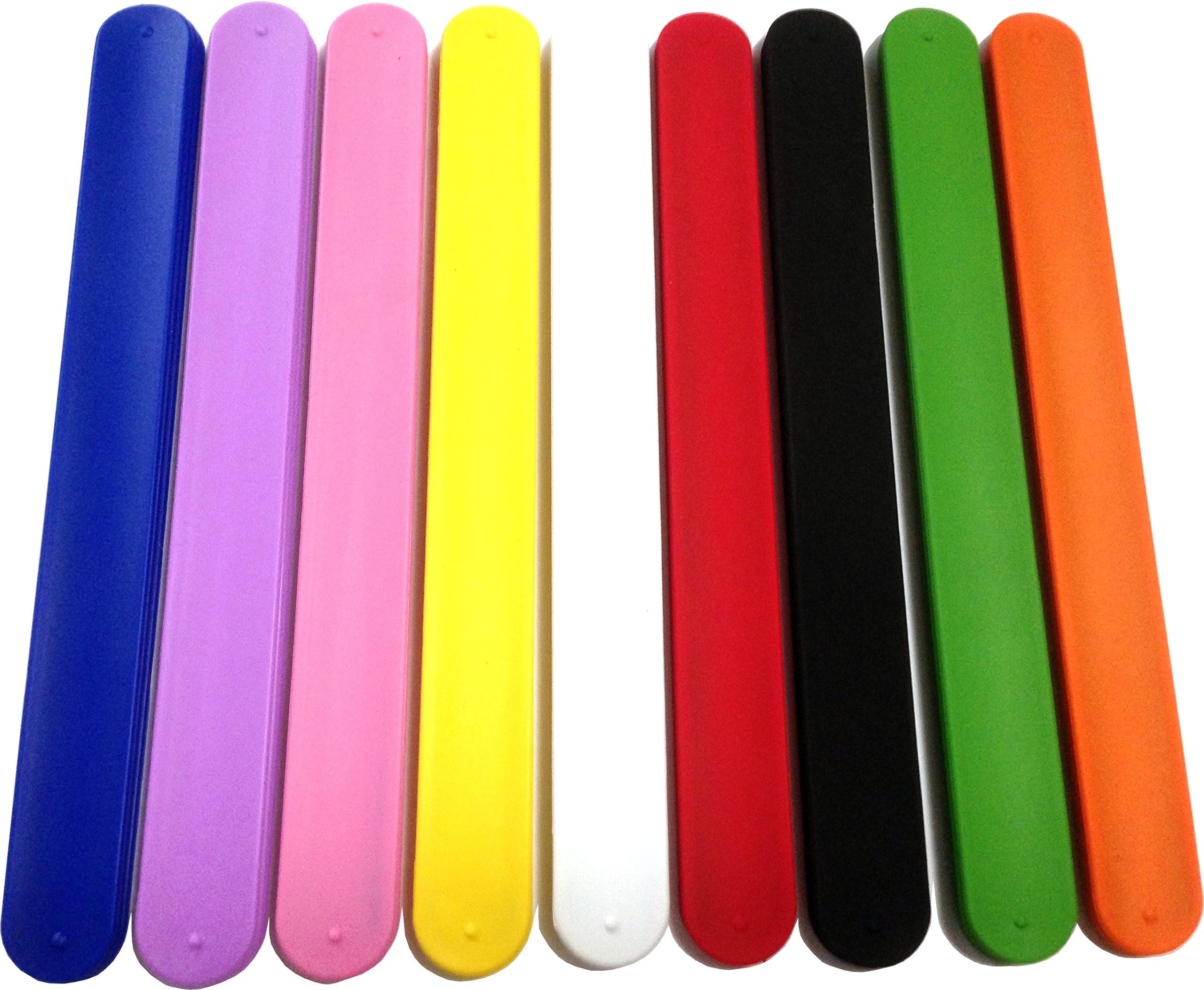 TheAwristocrat 27 Silicone Slap Bracelets - Rainbow of Colors - Soft & Safe for Kids Boys & Girls Party Favors - Durable - Customize & Reuse!