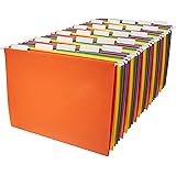 Amazon Basics Hanging Organizer File Folders - Letter Size, Assorted Colors, 25-Pack